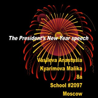 The president’s new year speech