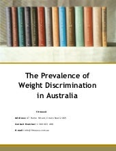The Prevalence of Weight Discrimina...