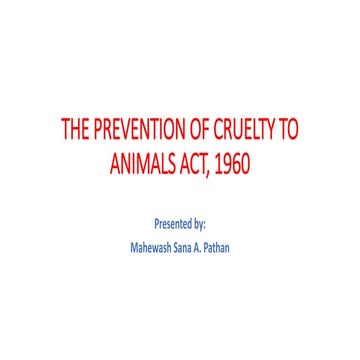 THE PREVENTION OF CRUELTY TO ANIMALS ACT,.pptx