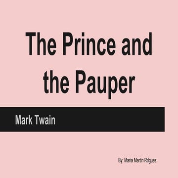 The Prince and the Pauper (María)