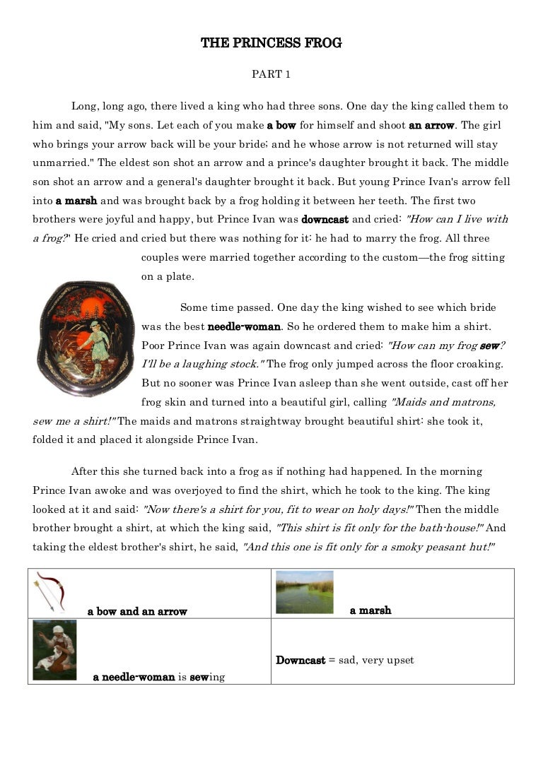 The princess frog pdf