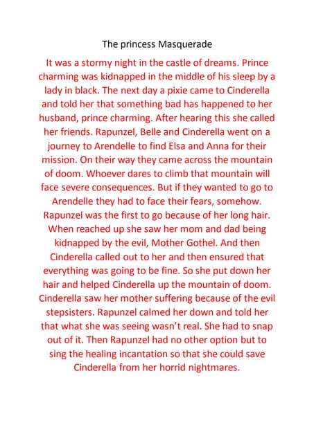 Sleeping beauty (play script) | PDF