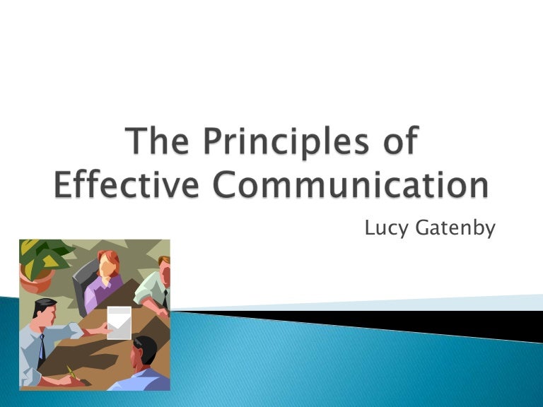 principles of communication ppt presentation