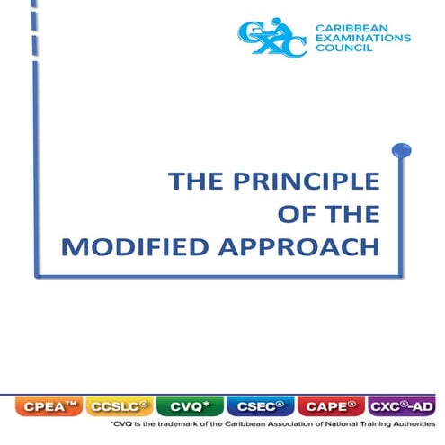 The Principle of The Modified Approach