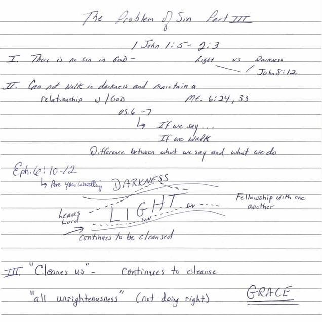 The problem of sin (3)