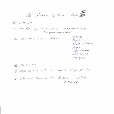 The problem of sin (4)