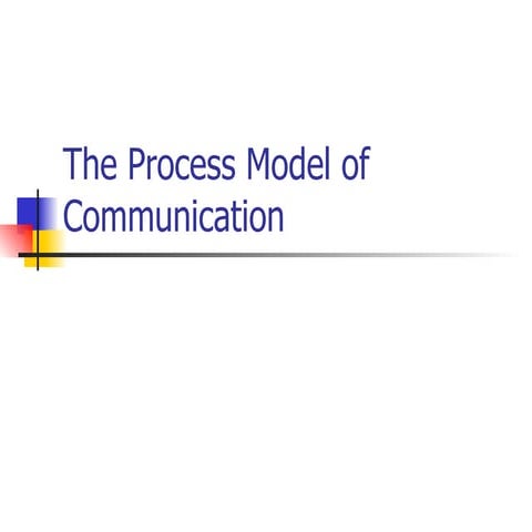 The process model of communication | PPT