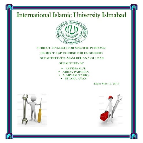 The process of designing an esp writing course for engineers in a pakistan (a...