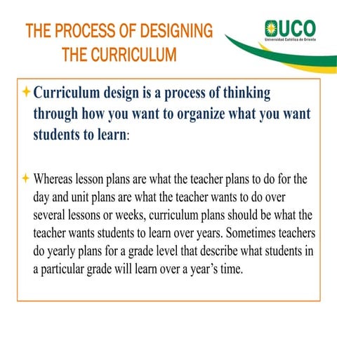 Curriculum Designing Process