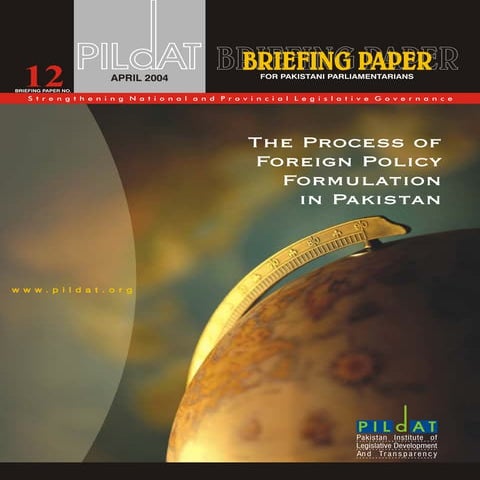 Sir Ali's lecture the process of foreign policy formulation of pakistan ...