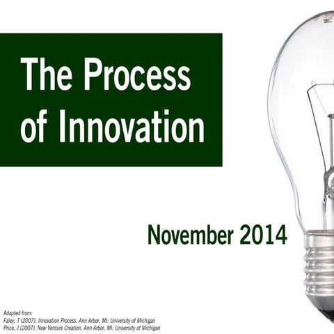 The Process of Innovation