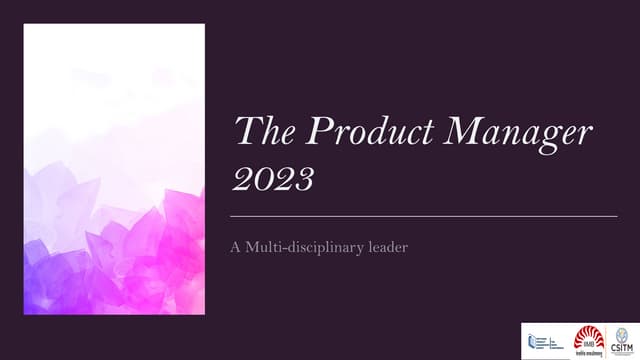 The Product Manager 2023 Pdf The Product Manager 2023 Pdf