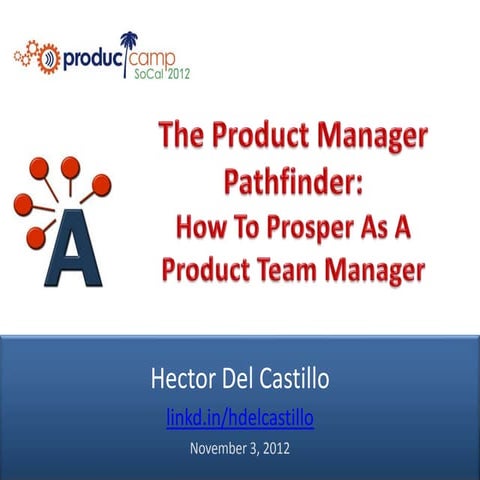 The Product Manager Pathfinder - ProductCamp SoCal - H. Del Castillo, AIPMM