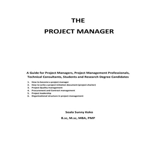 The project manager 