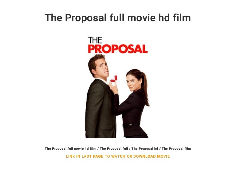 The Proposal full movie hd film