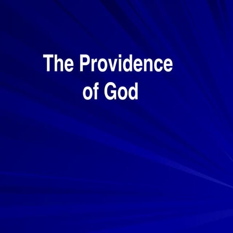 The Providence of God