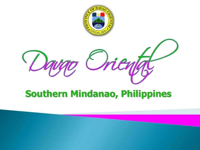 The Province Of Davao Oriental