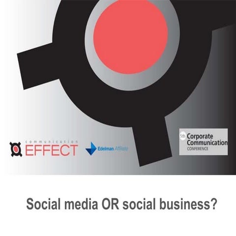 Social media OR social business? 