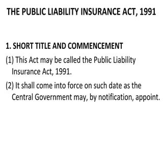 The public liability insurance act,...