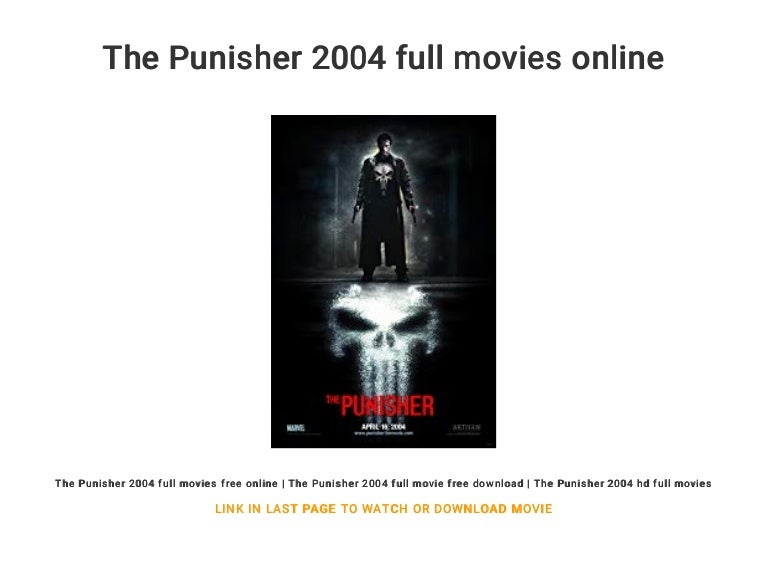 The Punisher 2004 Full Movies Online