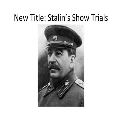 Stalin Show trials
