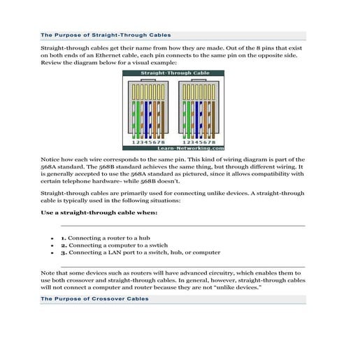 The purpose of straight