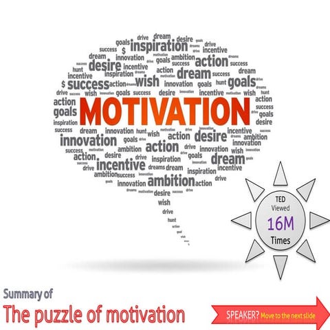 The puzzle of motivation
