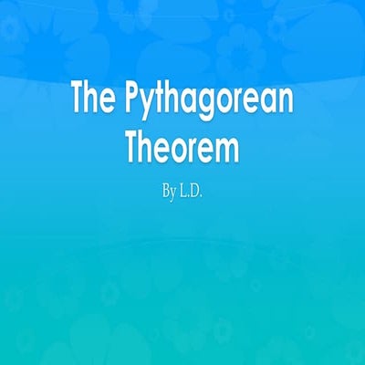 The pythagorean theorem