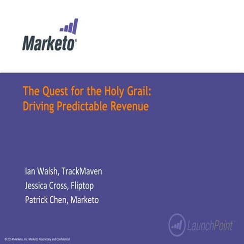 The Quest for the Holy Grail: Driving Predictable Revenue