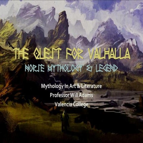 The quest for valhalla norse mythology & legend | PDF