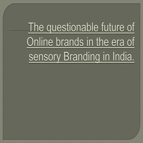 SENSORY BRANDING | PPTX