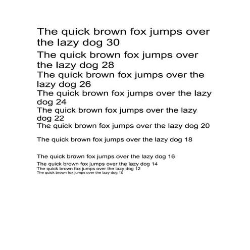 The quick brown fox jumps over the lazy dog 30 PDF