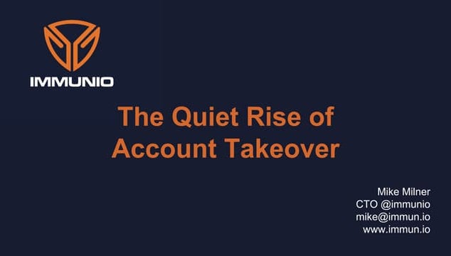 The Quiet Rise of Account Takeover