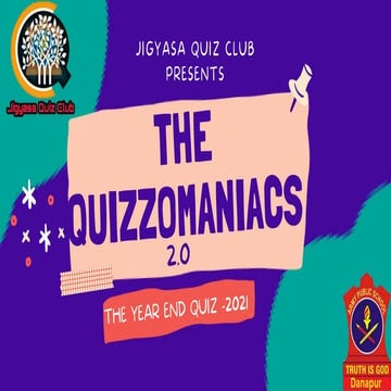 The Quizzomaniacs - 2.0 : QUESTIONS