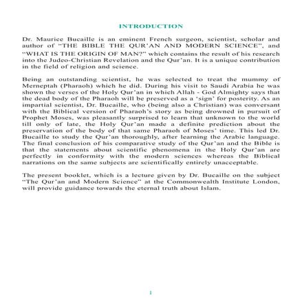 The qur'an and modern science