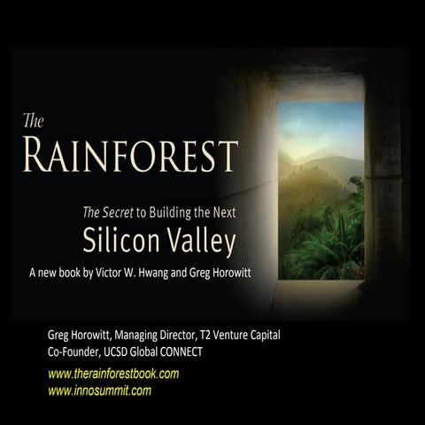 Rainforest Model. Le slide di Greg Horowitt