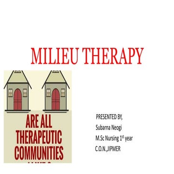 Therapeutic community