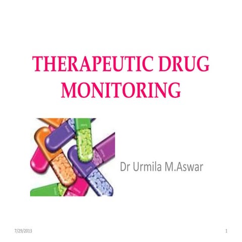 Therapeutic drug monitoring
