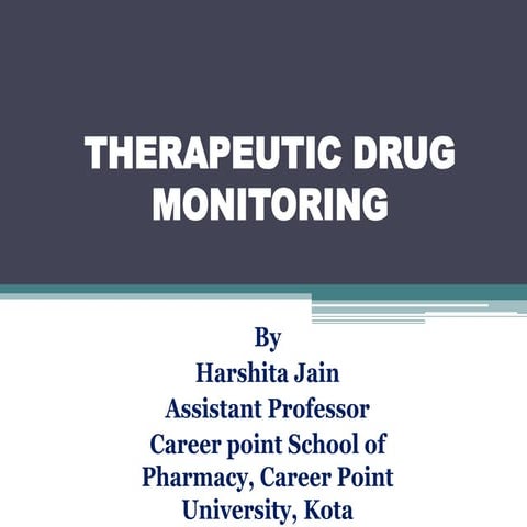 Therapeutic drug monitoring