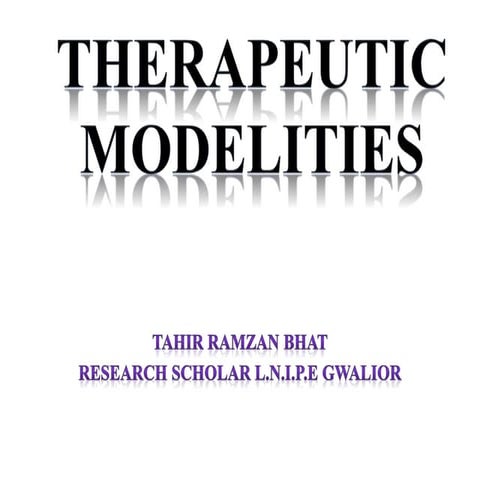 Various types of massage therapies