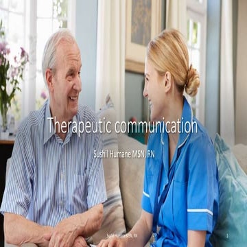 Therapeutic nurse patient relationship
