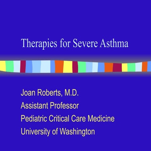 Therapies For Severe Asthma