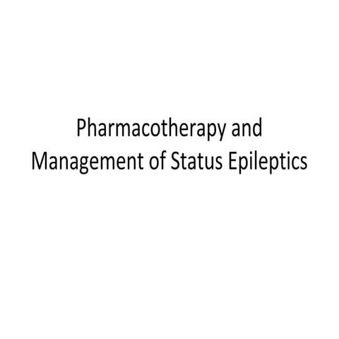 Case presentation on status epilepticus. | PPTX