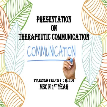communication and therapeutic communication.pptx