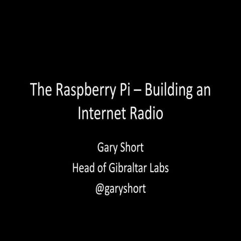 Building an Internet Radio on the RaspberryPI