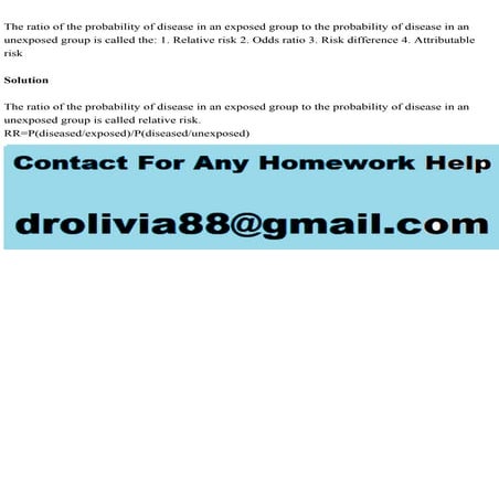 The ratio of the probability of disease in an exposed group to the p.pdf