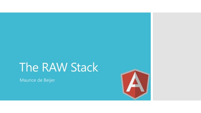 The RAW stack