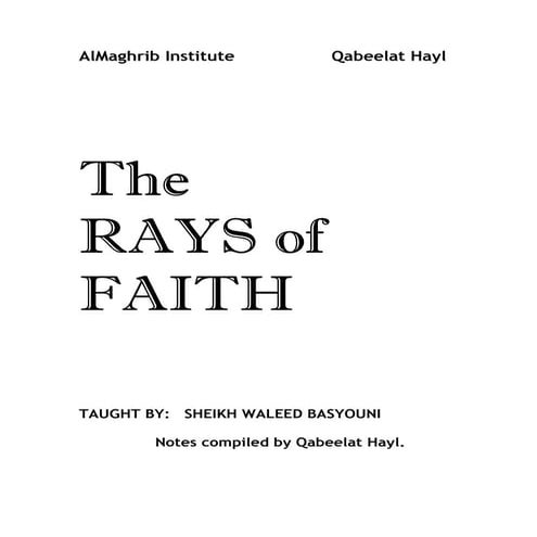The rays of faith
