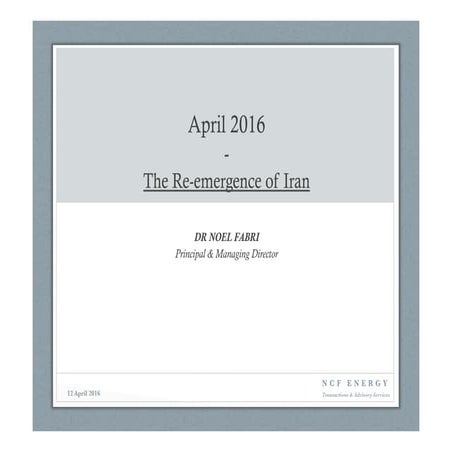 The Re emergence of Iran 