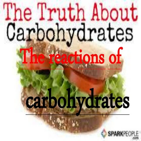 The reactions of carbohydrates